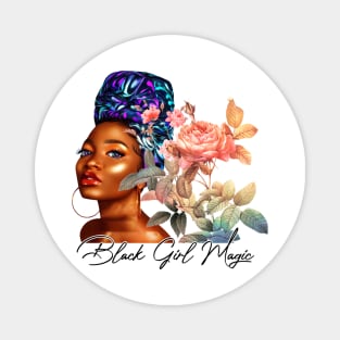 Black Girl Magic, Beautiful Black Woman, African American Woman Magnet